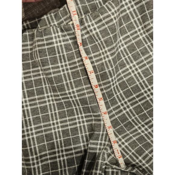 Umgee gray plaid flare pull on pants large y2k preppy - Picture 4 of 8